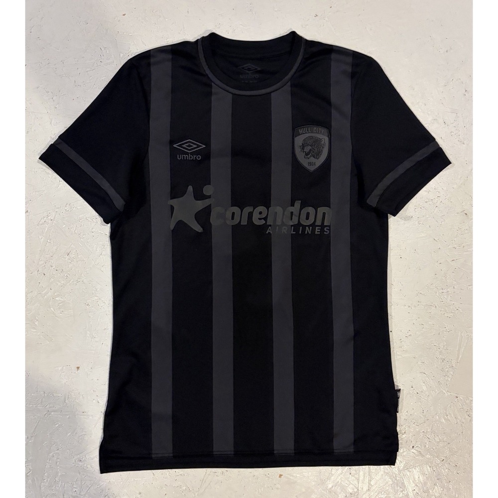 Hull City Umbro Away Jersey Mens M Genuine Shirt 2021/22 Joshua King Black
